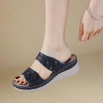 New 2025 Cross-border round head fashionable fish mouth hollow women's sandals - Image 7