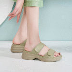 2025 fashion casual versatile slippers Velcro thick-soled women's sandals - Image 4