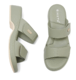 New 2025 Spring and Summer Casual Velcro Non-slip Seaside Beach Wedge Heel Large Size Slippers - Image 2
