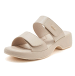 New 2025 Spring and Summer Casual Velcro Non-slip Seaside Beach Wedge Heel Large Size Slippers - Image 3