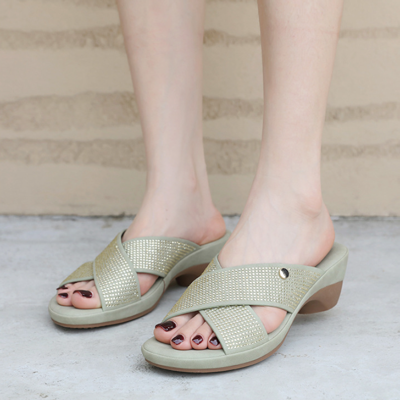 Screenshot 2025-06-25 131208 New 2025 Spring and Summer Diamond Fashion Wedge Heel - Image 1