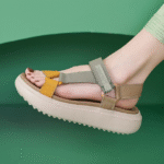 New 2025 lightweight sandals casual sports comfortable thick bottom Velcro large size women's shoes - Image 2