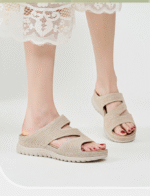 Sports casual sandals new 2025 Velcro hollow thick bottom women's sandals - Image 3