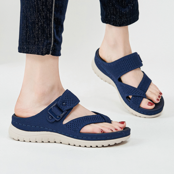 Sports casual sandals new 2025 Velcro hollow thick bottom women's sandals