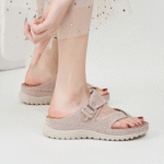 Sports casual sandals new 2025 Velcro hollow thick bottom women's sandals - Image 3