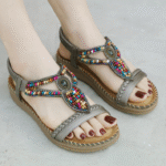 New 2025 Woman Sandals Bohemian Rhinestone & Comfortable - Image 3