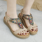 New 2025 Woman Sandals Bohemian Rhinestone & Comfortable - Image 2