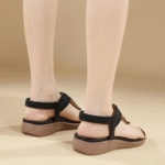 New 2025 Sandals Bohemian Rhinestones Comfortable Seaside Vacation Flat Shoes - Image 5