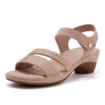 New 2025 Spring and Summer Diamond Fashion Wedge Heel Open Toe Non-slip Wedge Heel Commuter Sandals for Women - Image 7