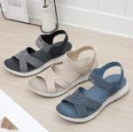 Amazon 2025 Summer New Sandals Women Lightweight Sports Style Comfortable Elastic Large Size Sandals - Image 2