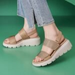 Summer 2025 Amazon New Diamond Velcro Women’s Sandals Wedge Heel Casual Lightweight - Image 2