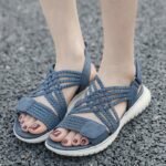 Amazon 2025 Summer New Sandals Women Lightweight Sports Style Comfortable Elastic Large Size Sandals - Image 5