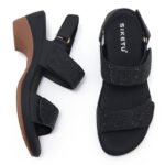 New 2025 Spring and Summer Amazon Casual Rhinestone Sandals Women’s Non-slip Beach Wedge Sandals - Image 6