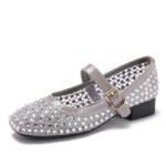 Diamond mesh breathable flat shoes small fragrance style ballet fashion - Image 7