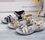 New spring and summer 2025 foreign trade sports sandals with printed Velcro large size women's shoes - Image 6