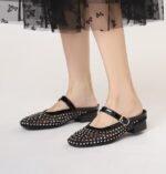 Mesh diamond design breathable closed toe Shoes for women - Image 7