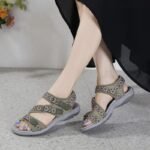 New 2025 Foreign Trade Sports Sandals Printed Velcro Large Size Women's Shoes Dropshipping - Image 2