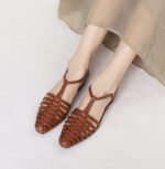 European and American French retro Roman sandals for women summer outdoor wear flat - Image 7