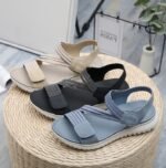 Amazon 2025 summer new sandals women's lightweight sports style comfortable elastic large size sandals - Image 2