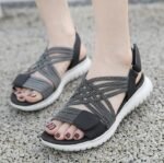 Amazon 2025 Summer New Sandals Women Lightweight Sports Style Comfortable Elastic Large Size Sandals - Image 4