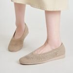New wedge heel shoes 2025 Amazon comfortable versatile fly woven breathable mother's shoes - Image 4