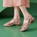 New 2025 Spring and Summer Diamond Fashion Wedge Heel Open Toe Non-slip Wedge Heel Commuter Sandals for Women - Image 4