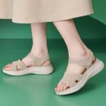New 2025 summer casual thick-soled Velcro sandals women's simple light beach women's shoes sports style - Image 4