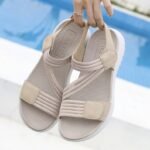 Amazon 2025 summer new sandals women's lightweight sports style comfortable elastic large size sandals - Image 4