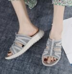 European and American new 2025 sports MD casual women's sandals solid color comfortable large size sandals wholesale - Image 3