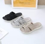 European and American new 2025 sports MD casual women's sandals solid color comfortable large size sandals wholesale - Image 2