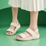 Amazon 2025 Summer New Velcro Lightweight Sports Style Comfortable Elastic Band Large Size Thick-soled Sandals - Image 4