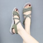 New 2025 Foreign Trade Sports Sandals with Elastic Band and Velcro Large Size Women's Shoes Dropshipping - Image 4