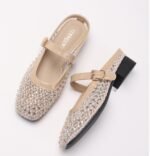 Mesh diamond design breathable closed toe Shoes for women - Image 5