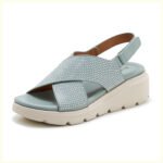 2025 thick-soled sandals, lightweight, non-slip, comfortable, casual sports Velcro women’s shoes - Image 6