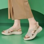 Amazon 2025 summer new large sole casual lightweight elastic thick-soled sandals