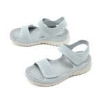 Amazon European and American sports casual sandals new 2025 Velcro hollow beach thick bottom women's sandals - Image 5