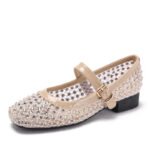 Diamond mesh breathable flat shoes small fragrance style ballet fashion - Image 2
