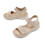 Amazon European and American sports casual sandals new 2025 Velcro hollow beach thick bottom women's sandals - Image 6