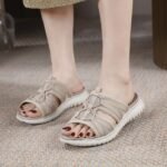 European and American new 2025 sports MD casual women's sandals solid color comfortable large size sandals wholesale