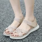 Amazon 2025 Summer New Sandals Women Lightweight Sports Style Comfortable Elastic Large Size Sandals - Image 3
