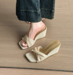 French retro woven slippers for women 2025 - Image 5