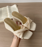 French retro woven slippers for women 2025 - Image 4