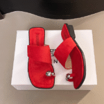 New French retro metal toe low heel sandals - Image 6