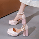 Retro embroidered Chinese style baotou sandals for women - Image 4