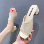 Women’s square head thick heel for outdoor wear 2025 - Image 6