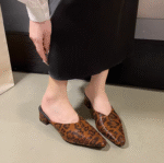 French style pointed leopard print high heels for women 2025 - Image 4