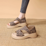 Brand two-way sandals for women 2025 new summer thick-soled non-slip