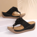 Summer new style flip flops wedge heel casual breathable flower sandals slippers for outdoor wear beach seaside vacation slippers - Image 7