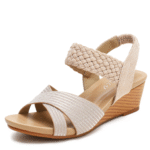 Foreign trade sandals women’s wedge heel open toe fashionable women’s shoes - Image 4
