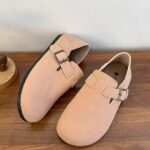 Birkenstock women’s 2025 autumn new soft-soled slip-on shoes with skirts flat retro single shoes - Image 2